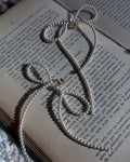 Big Bow Faux Pearl Earring