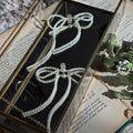Big Bow Faux Pearl Earring