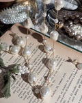 Faux Baroque Pearl Long Necklace