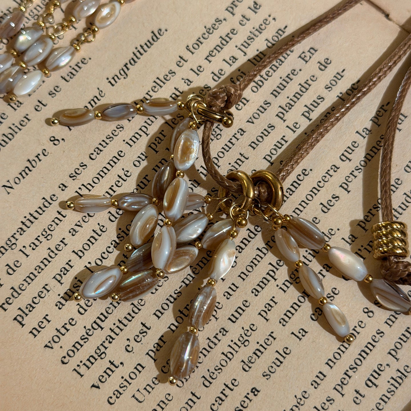 Natural Shell Tassel Necklace