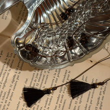Load image into Gallery viewer, White Crystal Tassel Necklace
