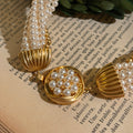Mutiple Row Faux Pearl Necklace