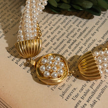 Load image into Gallery viewer, Mutiple Row Faux Pearl Necklace
