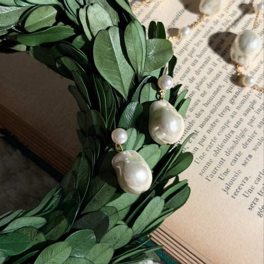 Faux Baroque Pearl Earring