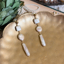 Load image into Gallery viewer, Multi-Shape Keshi Pearl Long Earring
