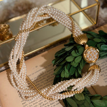 Load image into Gallery viewer, Mutiple Row Faux Pearl Necklace
