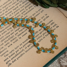 Load image into Gallery viewer, Turquoise Flower Necklace
