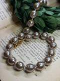 Vintage Style Glass Pearl Necklace