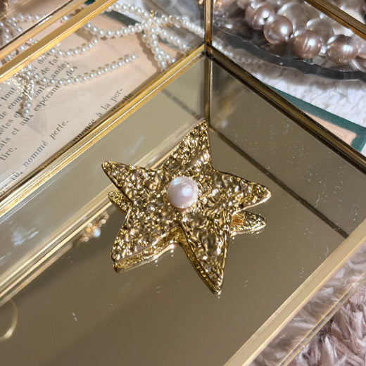 Pearl Starfish Brooch