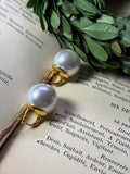 Big Faux Pearl Hoop