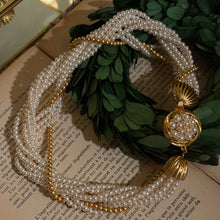 Load image into Gallery viewer, Mutiple Row Faux Pearl Necklace
