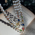 Vintage Style Multiple Gems Necklace