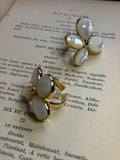 Mother of Pearl Flower Ring