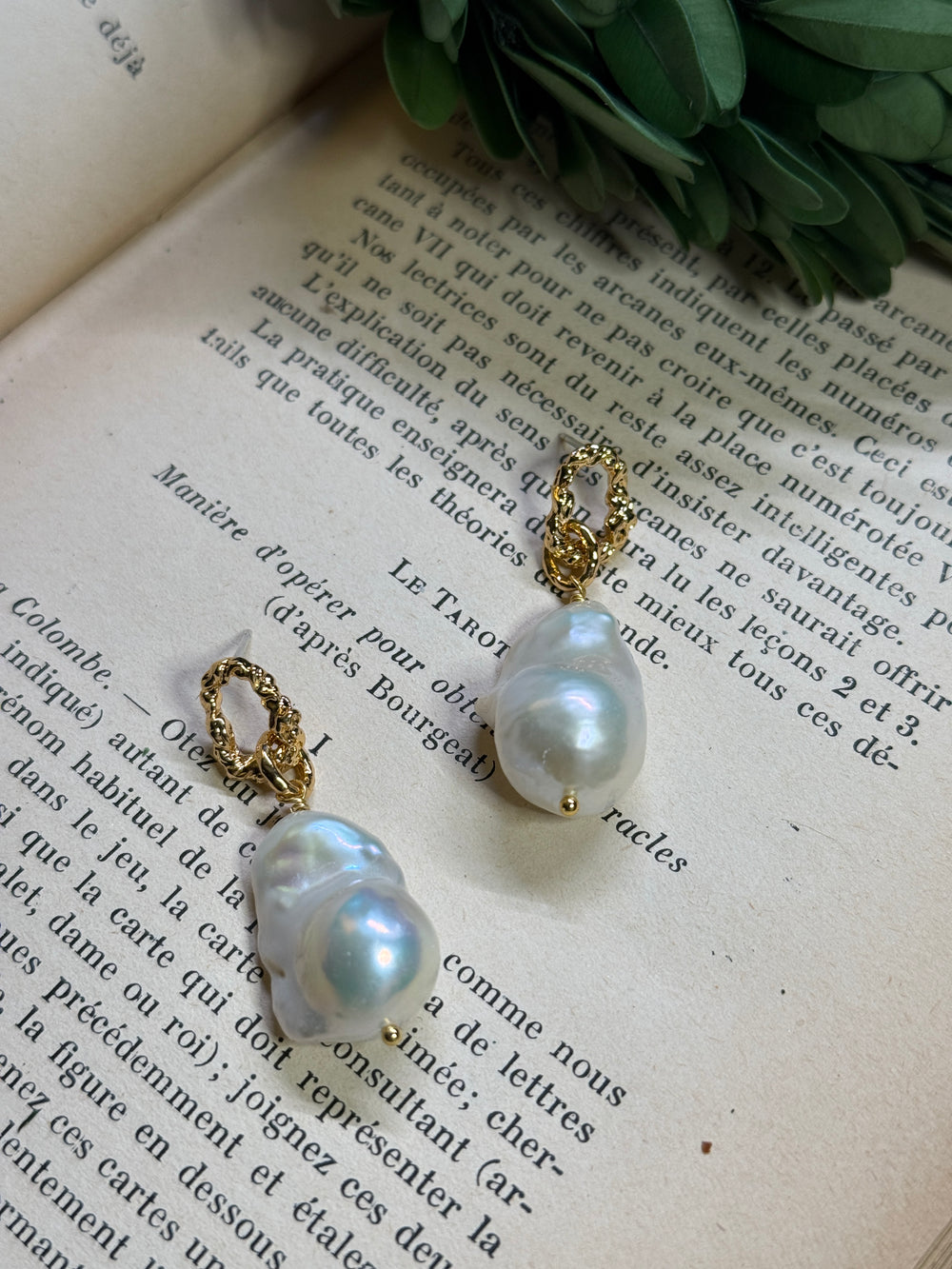Baroque Gold Rope Earring