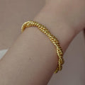 Round Swirl Chain Bracelet