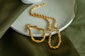 Round Swirl Chain Necklace