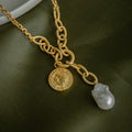 Antique Coin Baroque Necklace