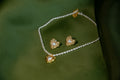 Folding Heart Pearl Necklace