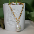 Baroque Flat Chain Necklace