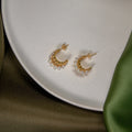 Pearl Beaded Hoop Earring