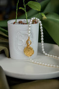 Voyage Coin Pearl Necklace