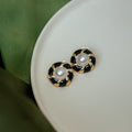 Twisty Enamel Earring