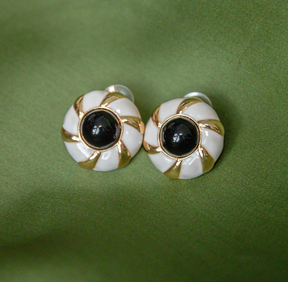 Twisty Enamel Earring