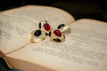Vintage Enamel Jewel Earring