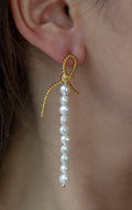 Helical Pearl Earring