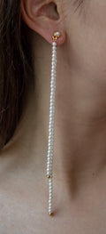 Long Pearl Earring
