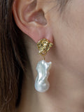 Baroque Gold Foliage Earring