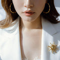 Bamboo Big C Earring